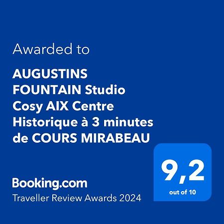 Augustins Fountain Studio Cosy Aix Centre Historique A 3 Minutes De Cours Mirabeau -Wifi-Smart Tv-Rue Calme Aix-en-Provence Ngoại thất bức ảnh