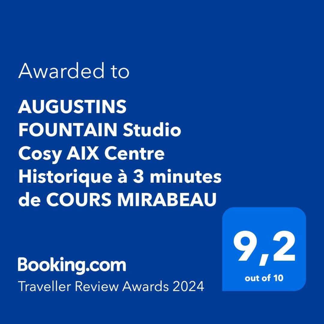 Augustins Fountain Studio Cosy Aix Centre Historique A 3 Minutes De Cours Mirabeau -Wifi-Smart Tv-Rue Calme Aix-en-Provence Ngoại thất bức ảnh